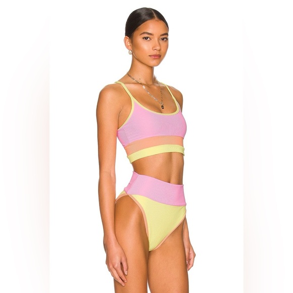 New! SET Beach Riot Eva Emmy Bikini Fruity Colorblock Bikini 31105 - Picture 5 of 12